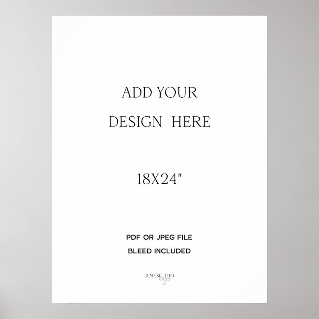 18x24" Poster Print  (Front)