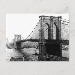 1900 East River Bridge NYC Postcard