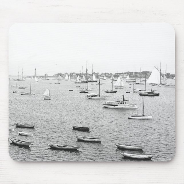 1900 Marblehead Harbour Massachusetts Mouse Pad (Front)