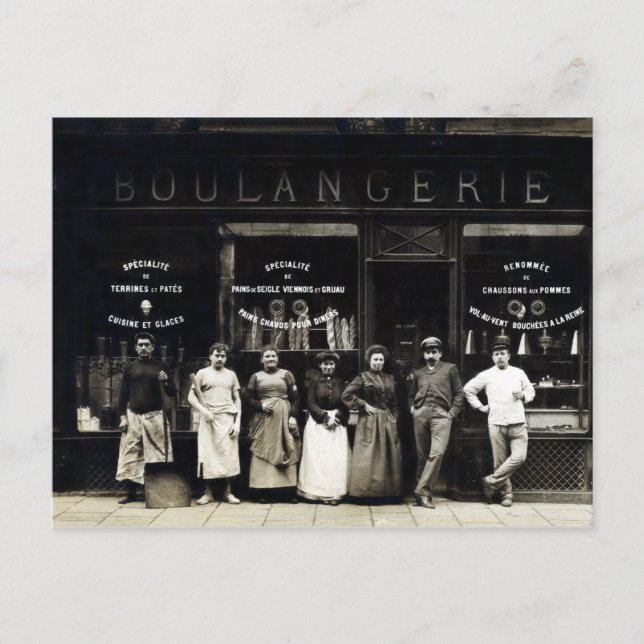 1900 Parisian Bakery Postcard (Front)