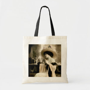 1900 Parisian Woman Drinking Champagne Tote Bag