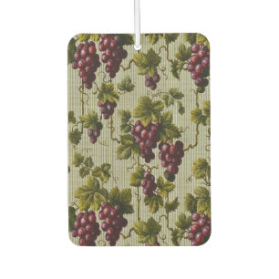 1900 Vintage Grapes Fruit Botanical Design Car Air Freshener