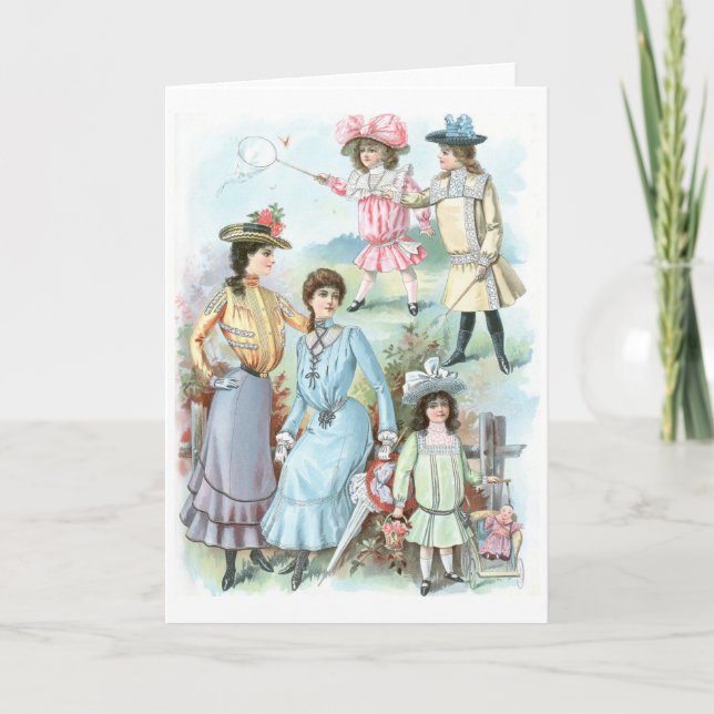 1900s Fashion Card (Front)