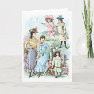 1900s Fashion Card