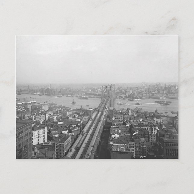 1901 Brooklyn Bridge Postcard (Front)