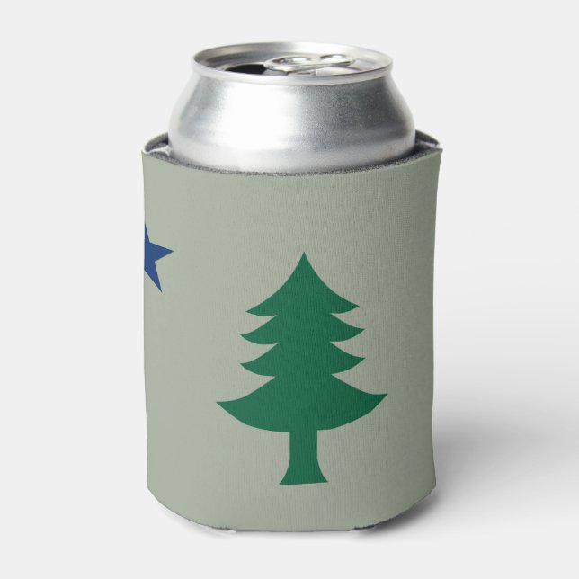 1901 Maine Flag Koozie (Can Front)