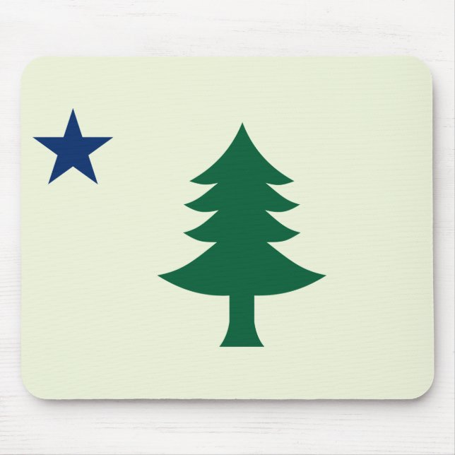 1901 Maine Flag Mouse Pad (Front)
