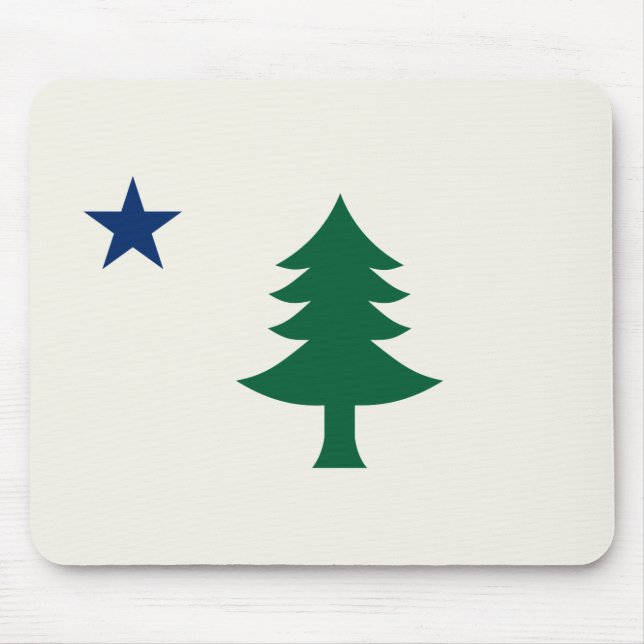 1901 Maine Flag Mouse Pad (Front)