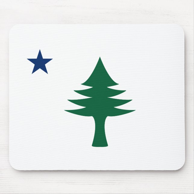 1901 Maine Flag Mouse Pad (Front)