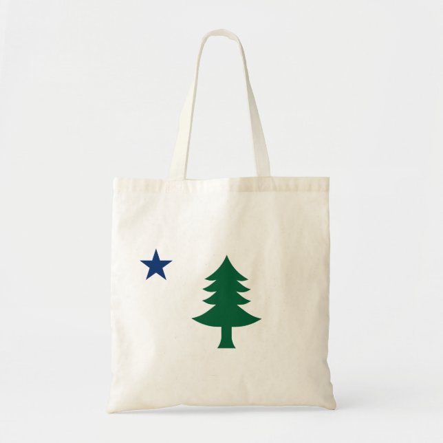 1901 Maine Flag Tote Bag (Front)