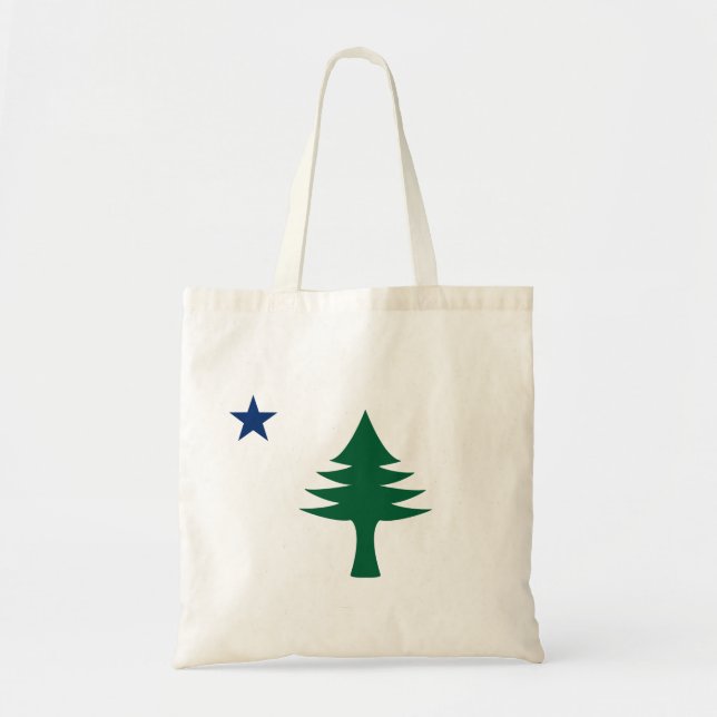 1901 Maine Flag Tote Bag (Front)