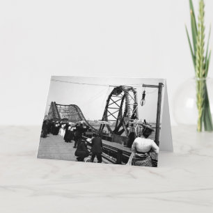 1901 The Loop Roller Coaster Greeting Card