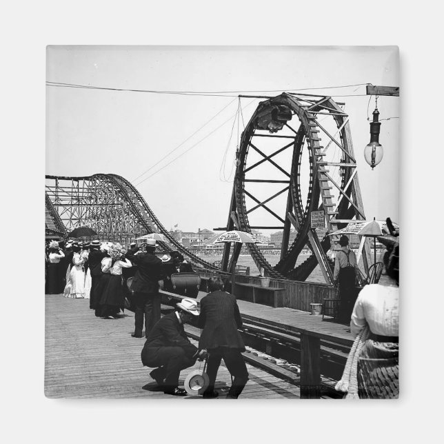 1901 The Loop Roller coaster Magnet (Front)