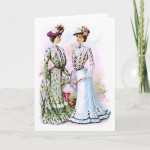 1901 Vintage Dresses Card