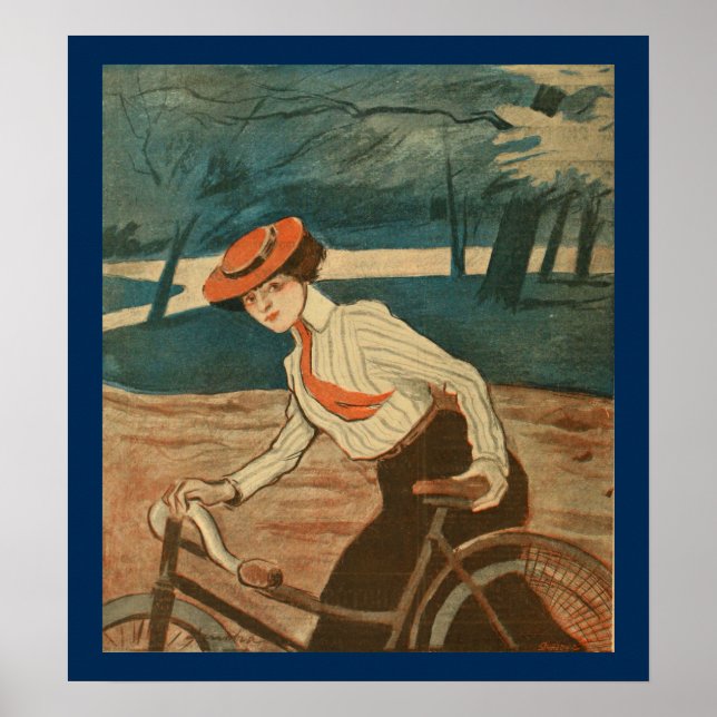 1903 Vintage Bicycle Magazine Ad Art Poster (Front)