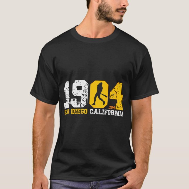 1904 San Diago California Throwback  T-Shirt (Front)