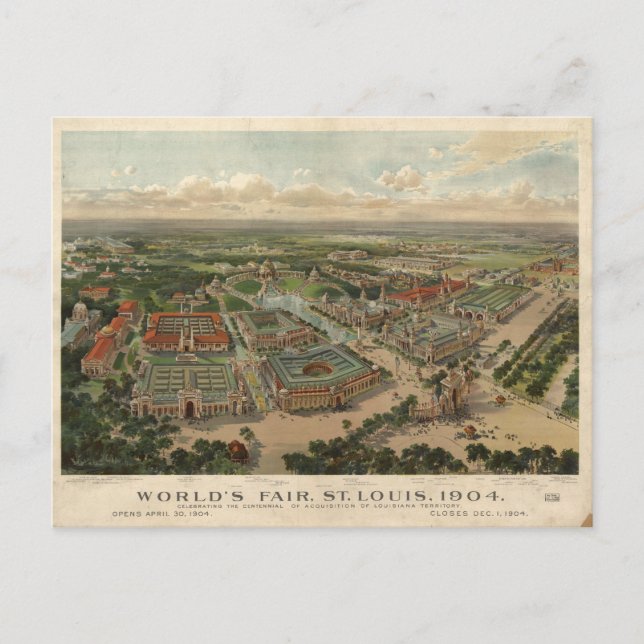 1904 St. Louis World's Fair Postcard (Front)