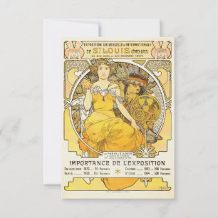 1904 World's Fair By Alphonse Mucha Save The Date