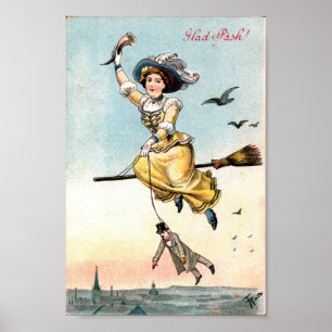 1905 Easter Witch Poster