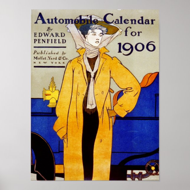 1906 Automobile Calendar Poster (Front)