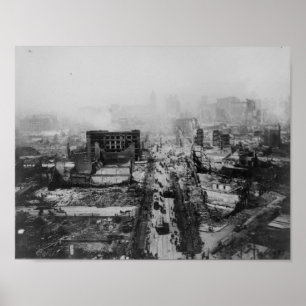 1906 earthquake San Francisco, California Poster