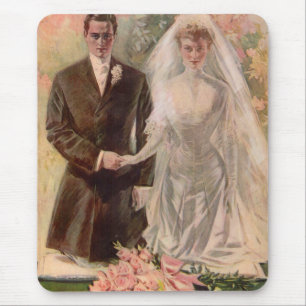 1906 Edwardian wedding Mouse Pad