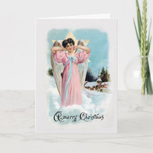 1906 Old-Fashioned Angel Christmas Card