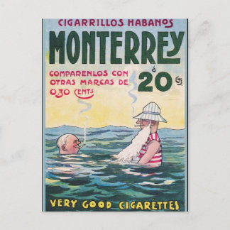 1906 Vintage Monetrrey Cigar Advertisement Postcard