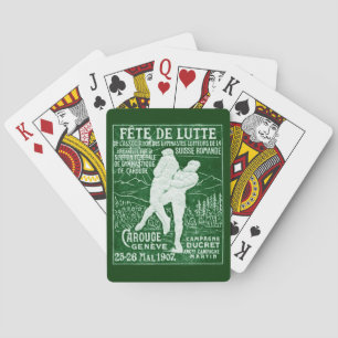 1907 Swiss Wrestling Playing Cards