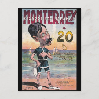 1907 Vintage Monetrrey Cigar Advertisement Postcard