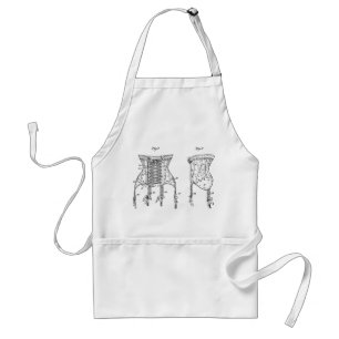 1908 Corset Illustration Standard Apron