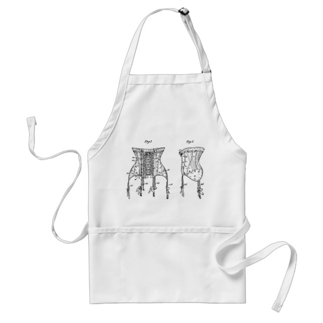 1908 Corset Illustration Standard Apron (Front)