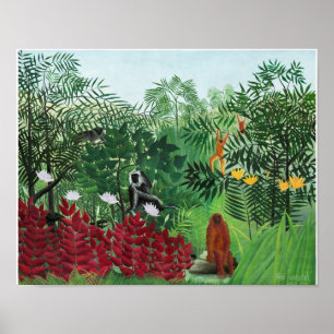 1908  Henri Rousseau Painting Poster