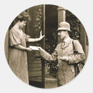 1908 Mail Classic Round Sticker