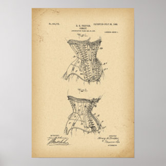 1908 Patent Corset Poster