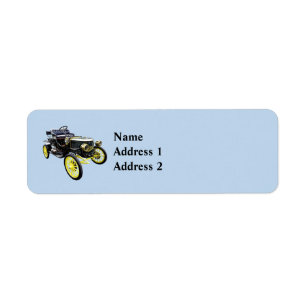 1908 Stanley Steamer Motor Car Return Address Label