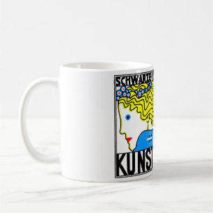 1908 Vienna Art Nouveau Art Show Fair Maiden Coffee Mug