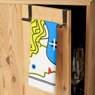 1908 Vienna Art Nouveau Art Show Fair Maiden Tea Towel