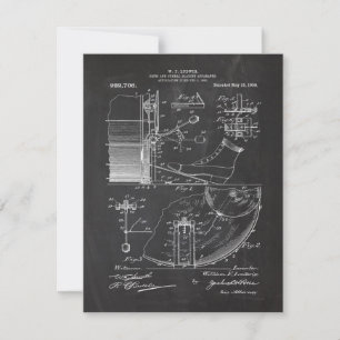 1909 Drum and Musical Apparatus - Patent Drawing Invitation