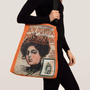 1909 How Do You Do Miss Josephine sheet music Crossbody Bag
