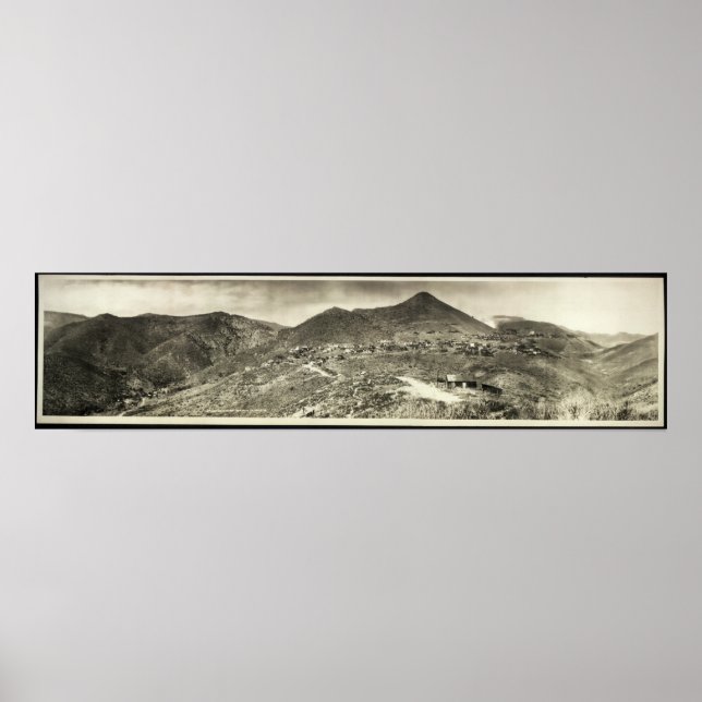 1909 Panoramic View, Jerome, AZ Yard Long Photo Poster (Front)