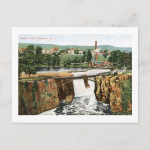 1909, Passaic Falls, Paterson New Jersey Vintage Postcard