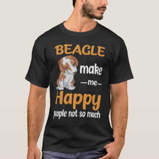 190 Beagle Make Me Happy T-Shirt