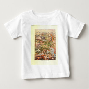 1910 Aerial View Map - Yellowstone National Park Baby T-Shirt