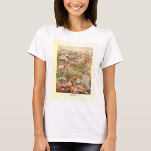 1910 Aerial View Map - Yellowstone National Park T-Shirt