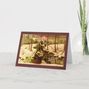 1910 Bonne Anee FRENCH New Year Greeting Holiday Card