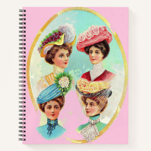 1910 dainty summer hats notebook