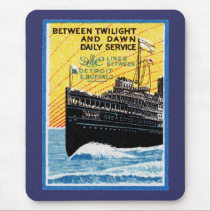 1910 Detroit to Buffalo Steamship Mouse Pad