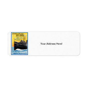 1910 Detroit to Buffalo Steamship Return Address Label