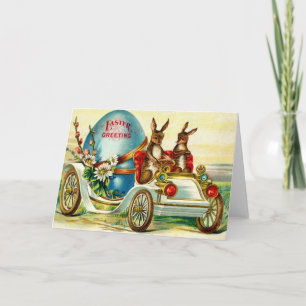 1910 Easter Rabbits Greeting! Holiday Card